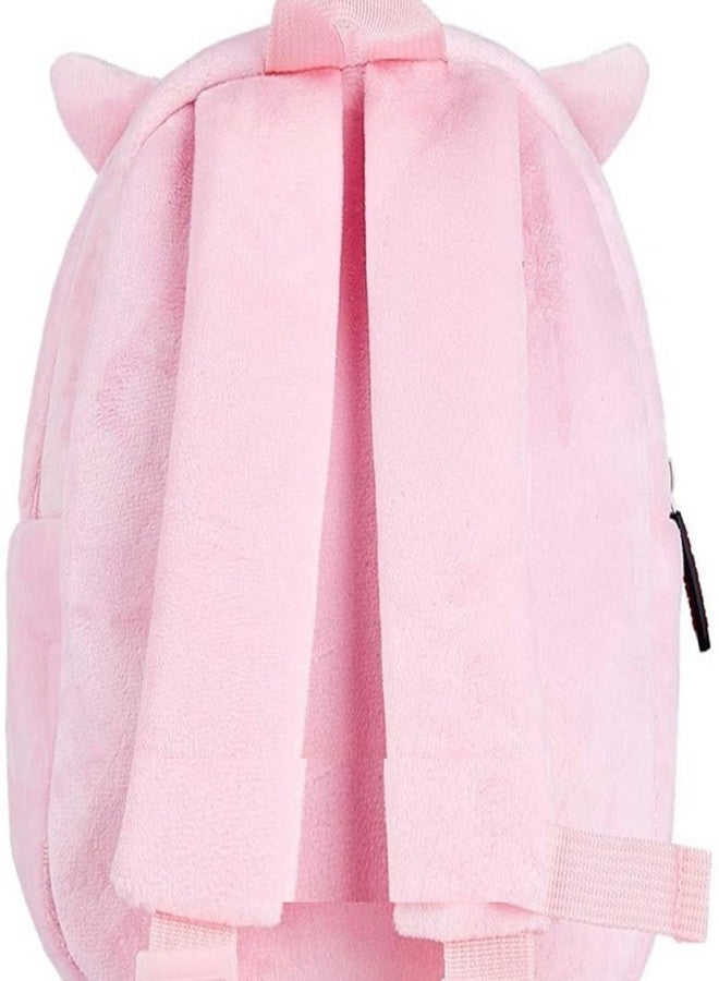 Black Hill Kids Preschool Bag for Boys and Girls, Cute Soft Plush school Animal Cartoon Mini Backpack Little kids bags for 2-5 years Baby/Boys/Girls Nursery, Preschool,Picnic (New pink Owl) - Image 4